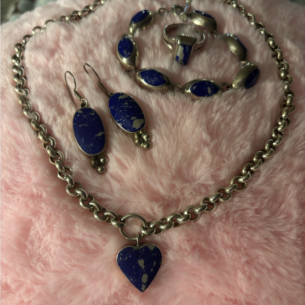 Sterling Silver jewelry set (all stamped 925)